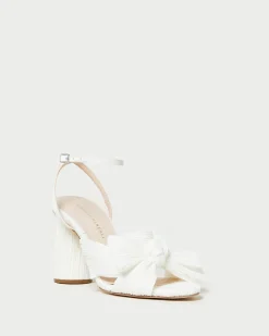 Loeffler Randall Camellia Blue Floral Bow Heel