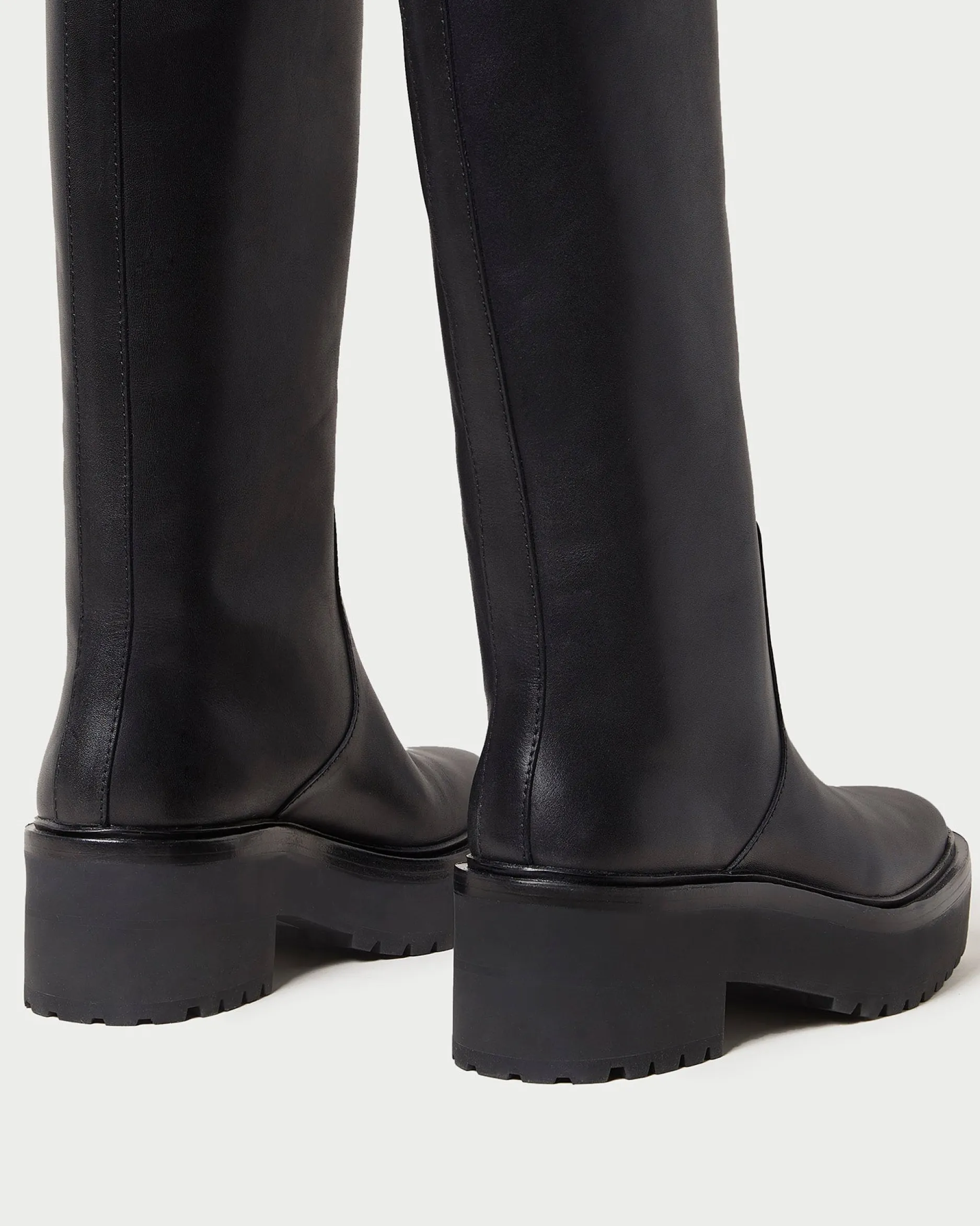 Loeffler Randall Carlee Black Tall Lug Boot