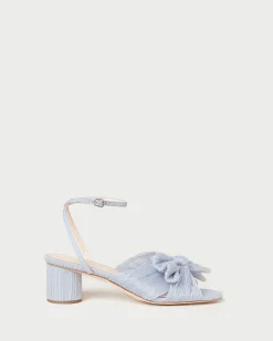 Loeffler Randall Dahlia Black Pleated Bow Heel