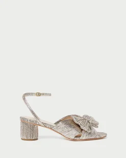 Loeffler Randall Dahlia Black Pleated Bow Heel