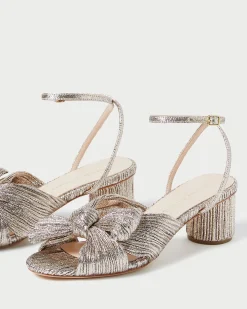 Loeffler Randall Dahlia Black Pleated Bow Heel