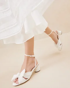 Loeffler Randall Dahlia Black Pleated Bow Heel