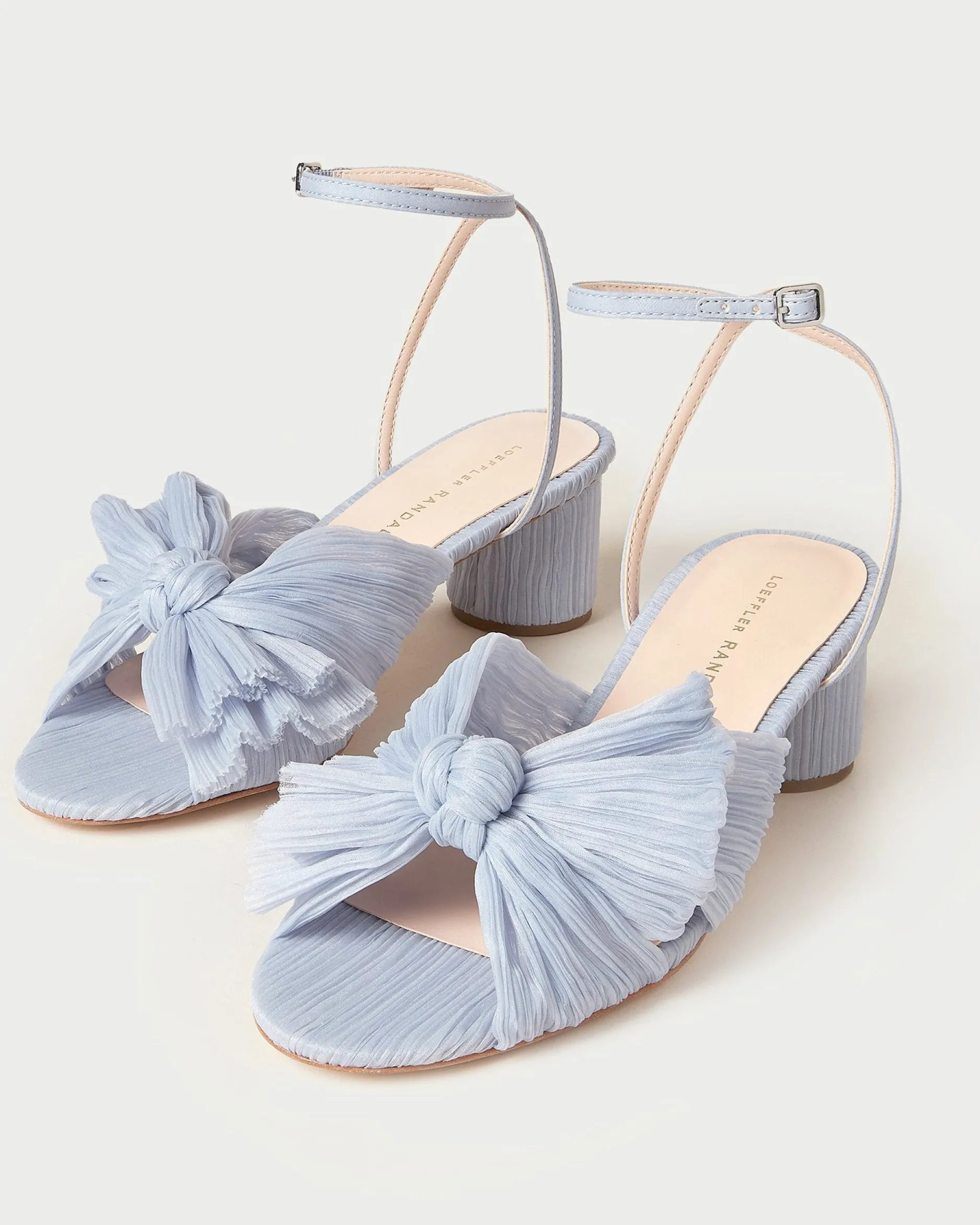 Loeffler Randall Dahlia Blue Floral Bow Heel