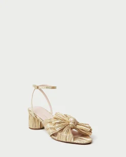 Loeffler Randall Dahlia Blue Floral Bow Heel