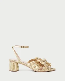 Loeffler Randall Dahlia Blue Floral Bow Heel