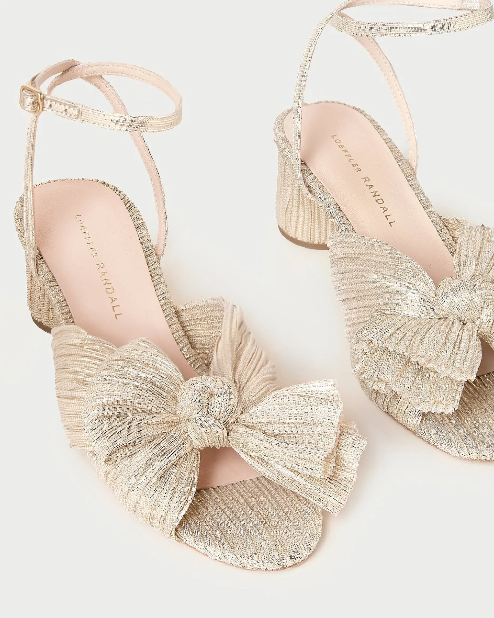 Loeffler Randall Dahlia Blue Floral Bow Heel