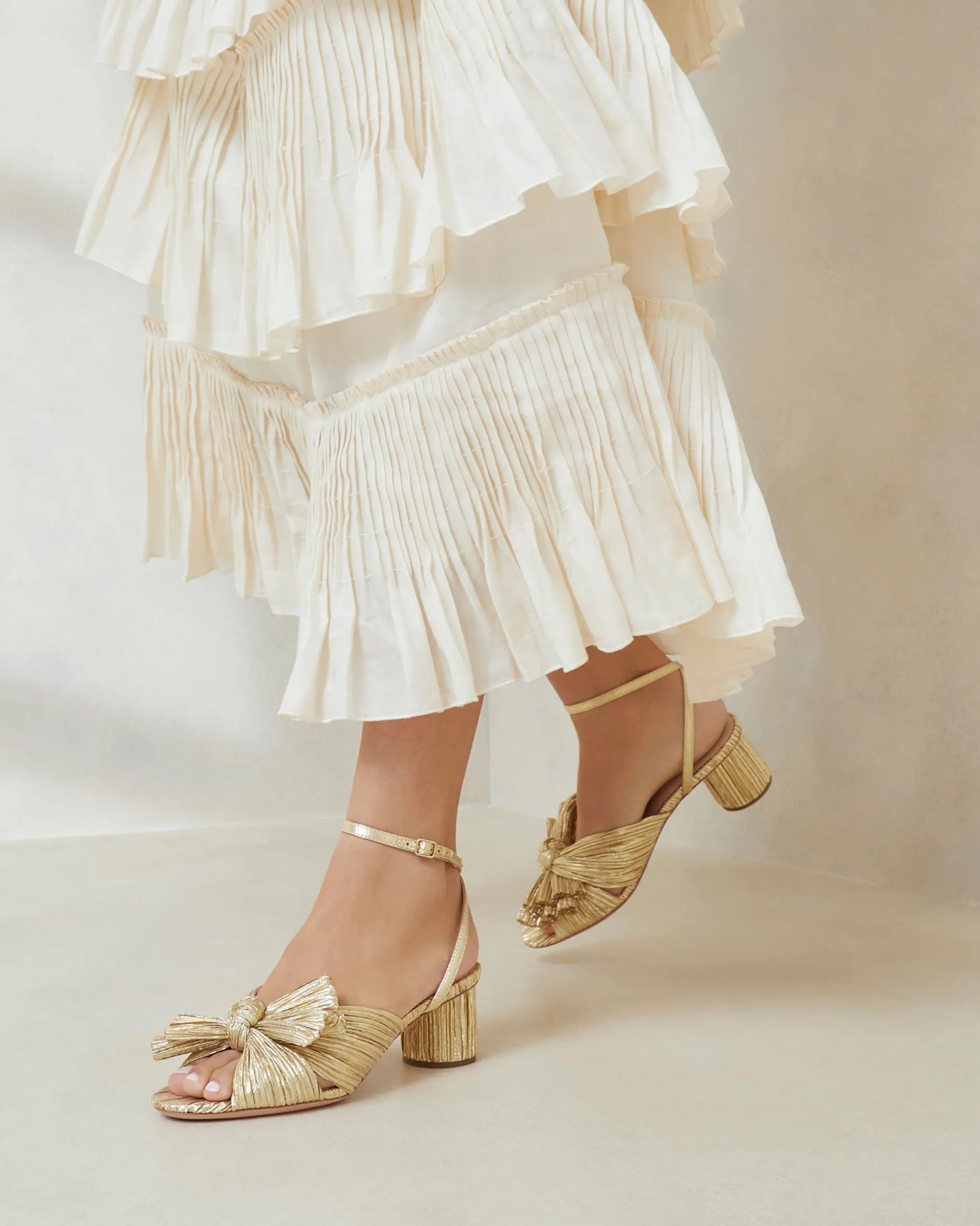 Loeffler Randall Dahlia Pleated Bow Heel
