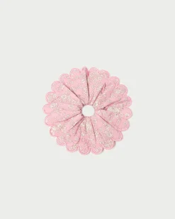 Loeffler Randall Frankie Red Floral Scallop Scrunchie