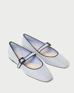 Loeffler Randall Ginger Brown Moiré Mary Jane