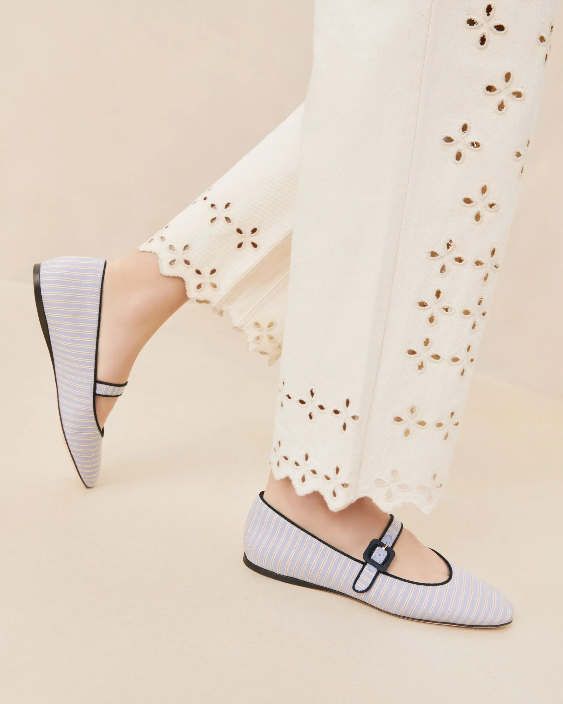 Loeffler Randall Ginger Brown Moiré Mary Jane