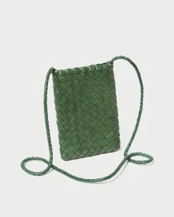 Loeffler Randall Grace Emerald Woven Crossbody
