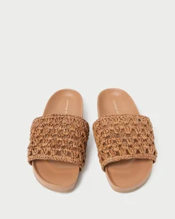 Loeffler Randall Henri Crochet Leather Sandal