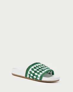 Loeffler Randall Henri Crochet Leather Sandal
