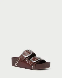 Loeffler Randall Jack Saffron Suede Studded Sandal