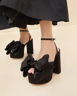 Loeffler Randall Kiki Satin Platform Sandal