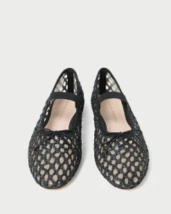 Loeffler Randall Leonie Chocolate Leather Flat