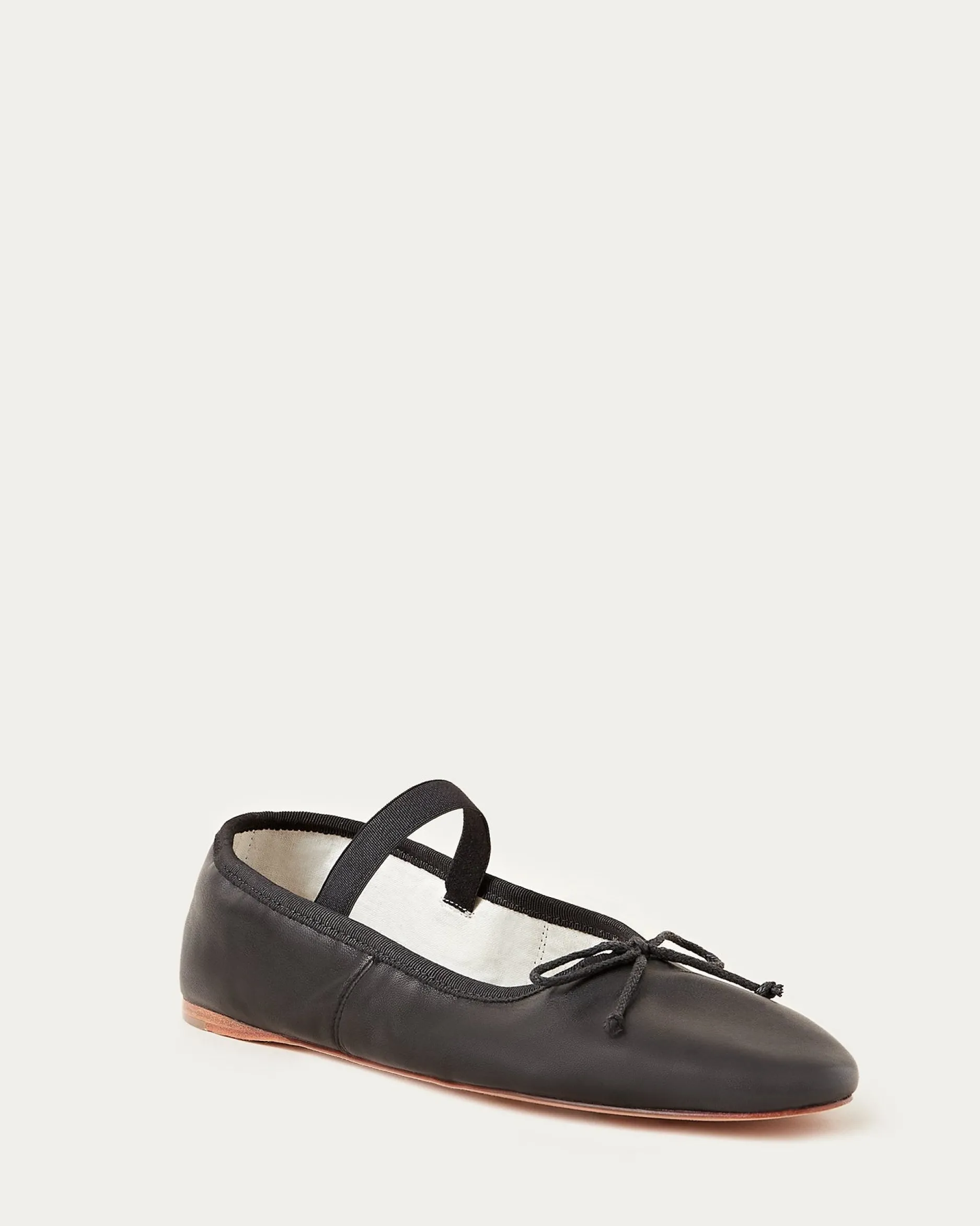 Loeffler Randall Leonie Chocolate Leather Flat