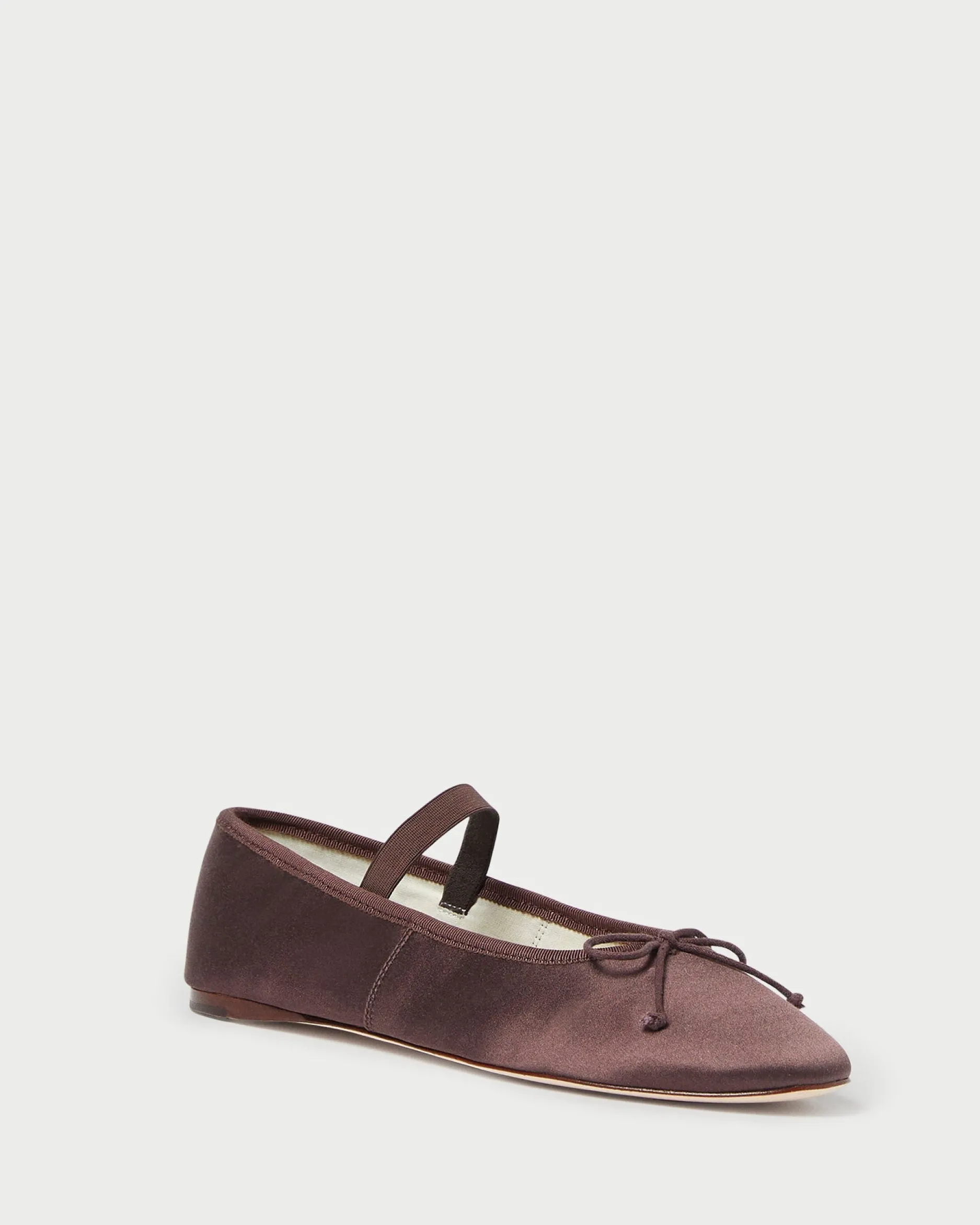 Loeffler Randall Leonie Chocolate Leather Flat
