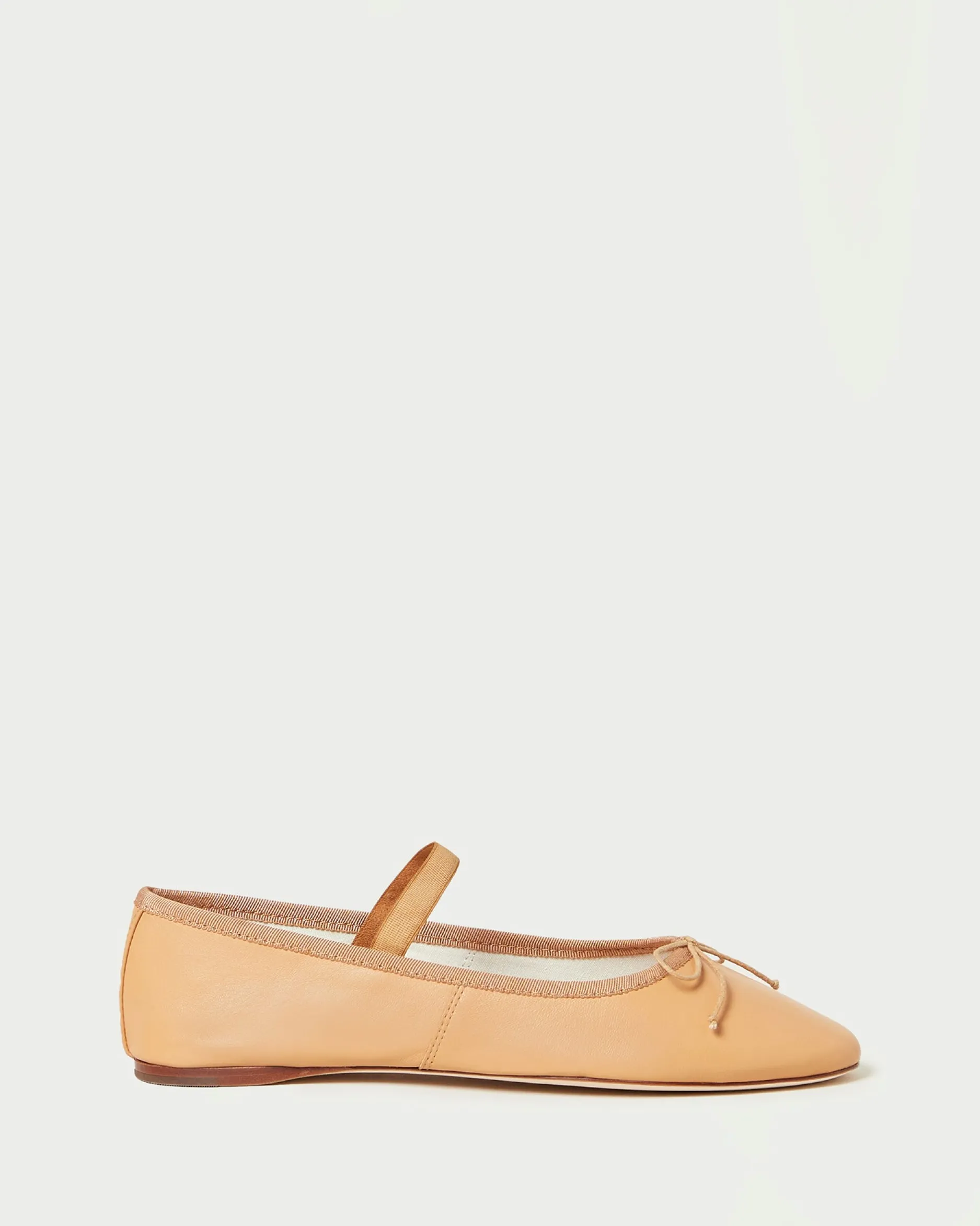 Loeffler Randall Leonie Chocolate Leather Flat