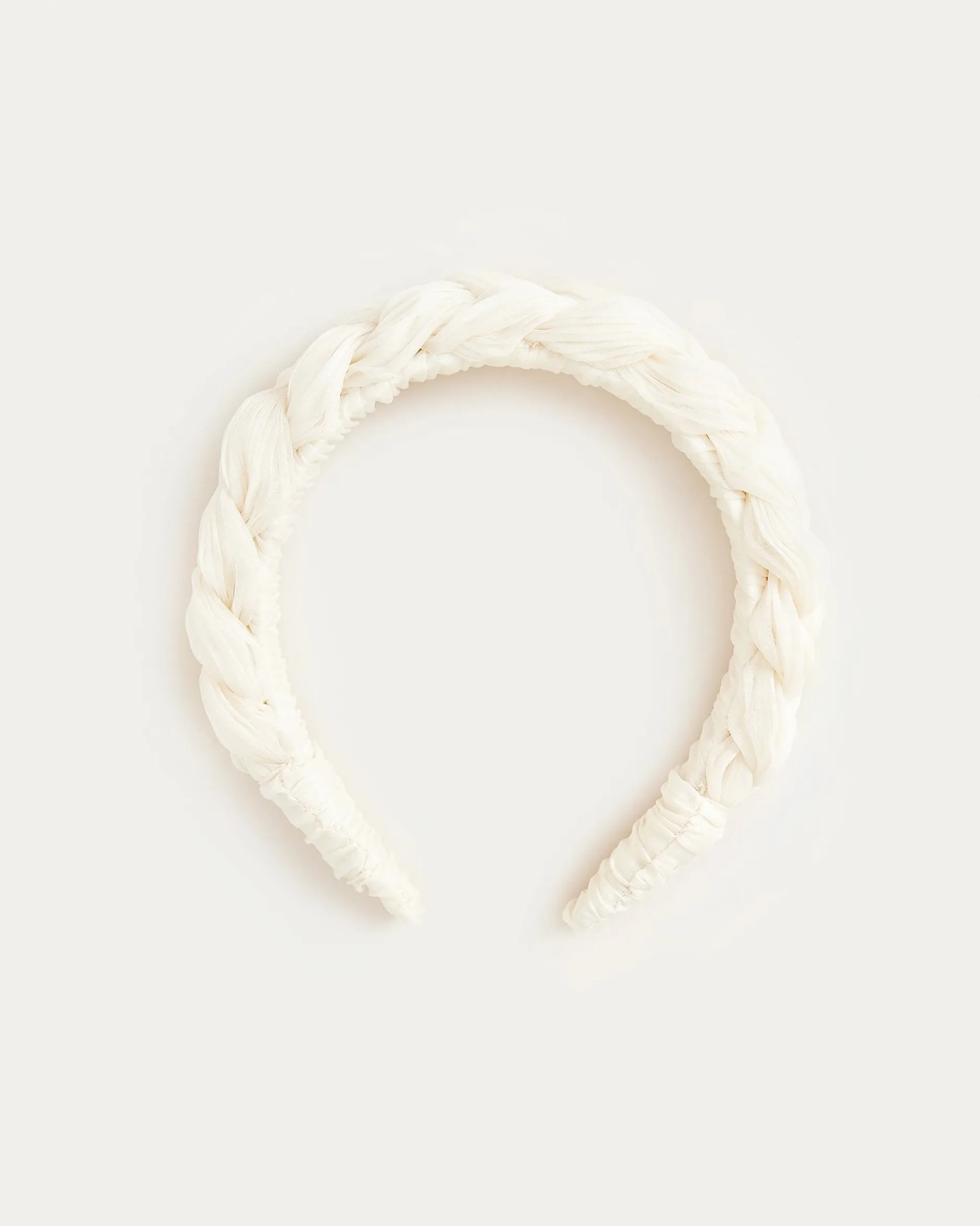 Loeffler Randall Lilac Pearl Braided Headband