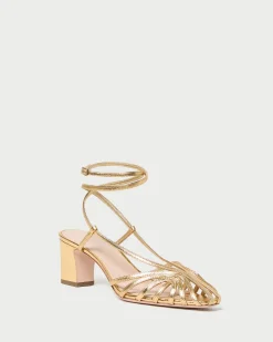 Loeffler Randall Livvy Pink Moiré Heeled Sandal