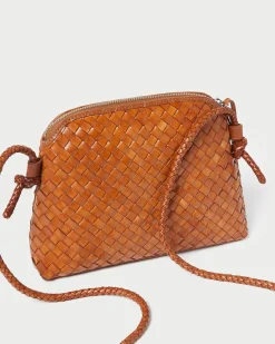 Loeffler Randall Mallory Brown Woven Crossbody