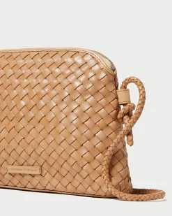Loeffler Randall Mallory Brown Woven Crossbody