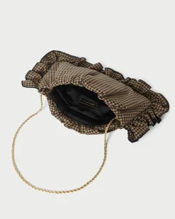 Loeffler Randall Mavis Raffia Ruffle Clutch