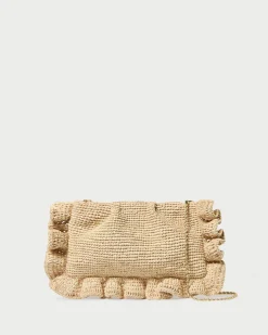 Loeffler Randall Mavis Moiré Ruffle Clutch