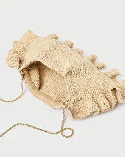 Loeffler Randall Mavis Moiré Ruffle Clutch