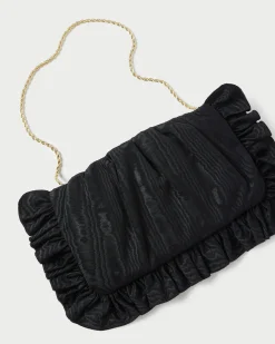 Loeffler Randall Mavis Moiré Ruffle Clutch
