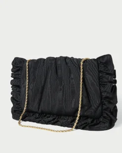 Loeffler Randall Mavis Moiré Ruffle Clutch
