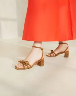 Loeffler Randall Mikel Bow Mid-Heel Sandal