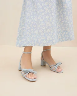 Loeffler Randall Mikel Bow Mid-Heel Sandal