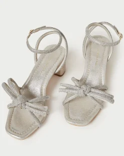 Loeffler Randall Mikel Bow Mid-Heel Sandal