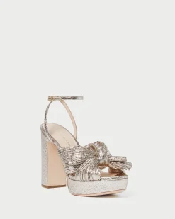 Loeffler Randall Natalia White Lace Bow Heel