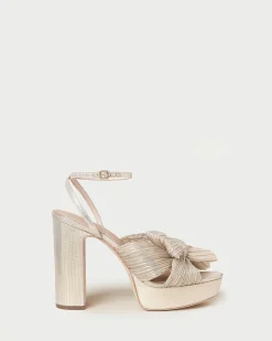 Loeffler Randall Natalia White Lace Bow Heel