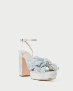 Loeffler Randall Natalia White Lace Bow Heel