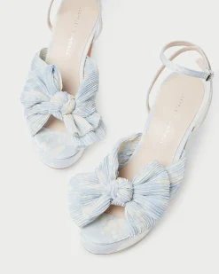 Loeffler Randall Natalia White Lace Bow Heel