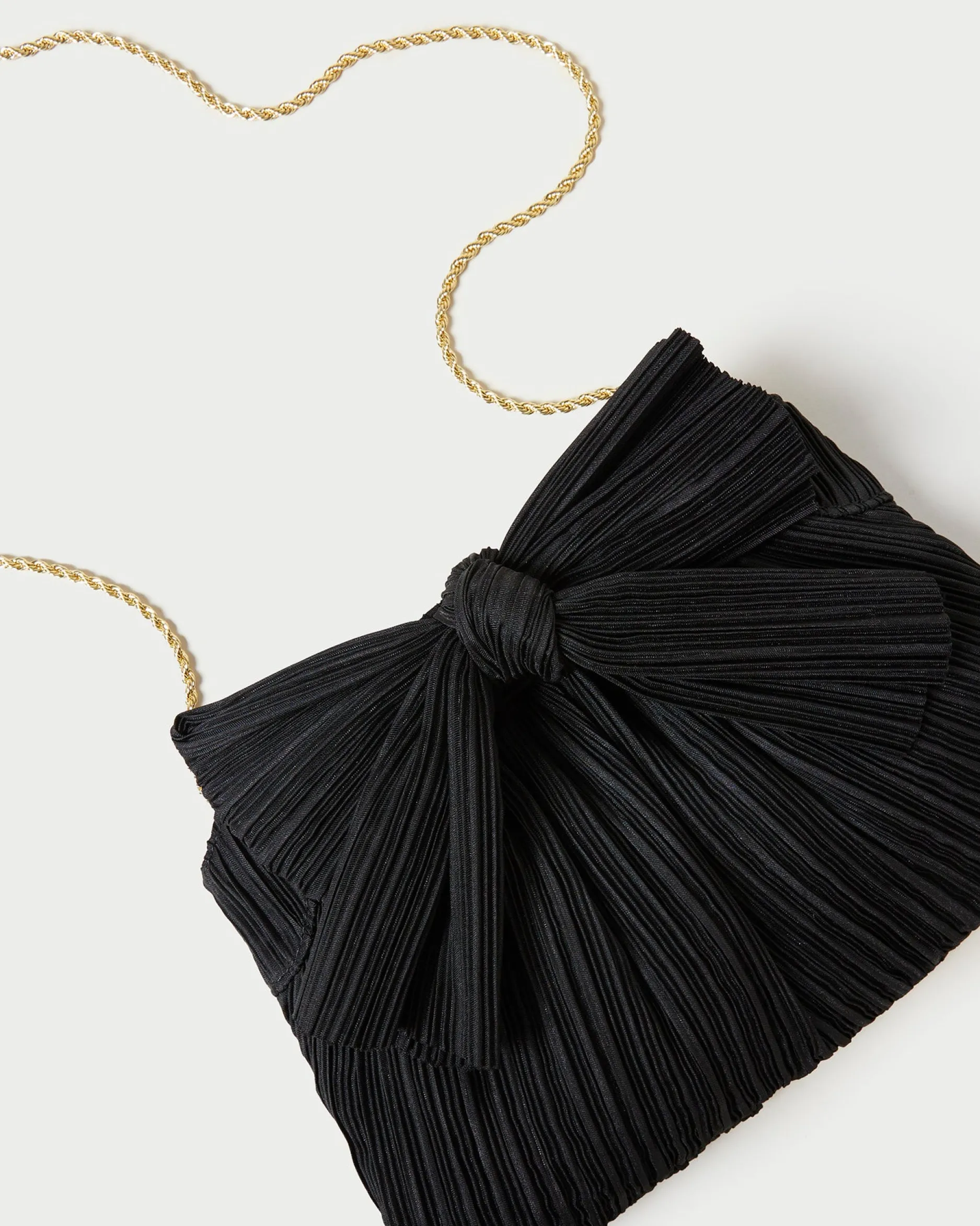 Loeffler Randall Rayne Black Bow Clutch