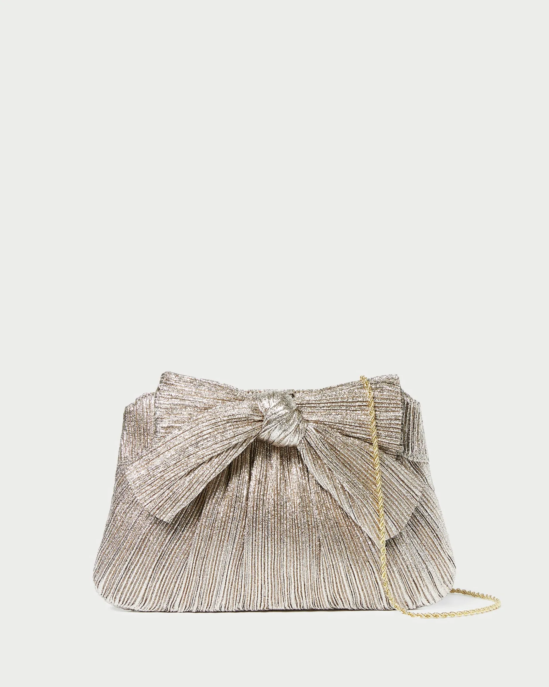 Loeffler Randall Rayne White Lace Bow Clutch
