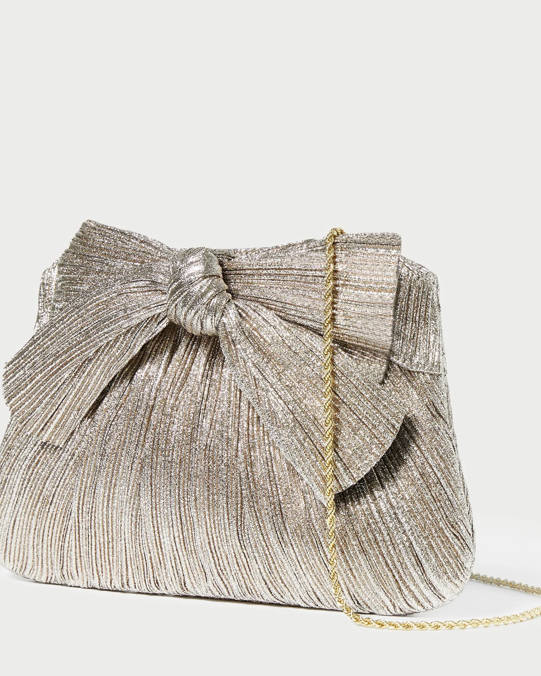 Loeffler Randall Rayne White Lace Bow Clutch