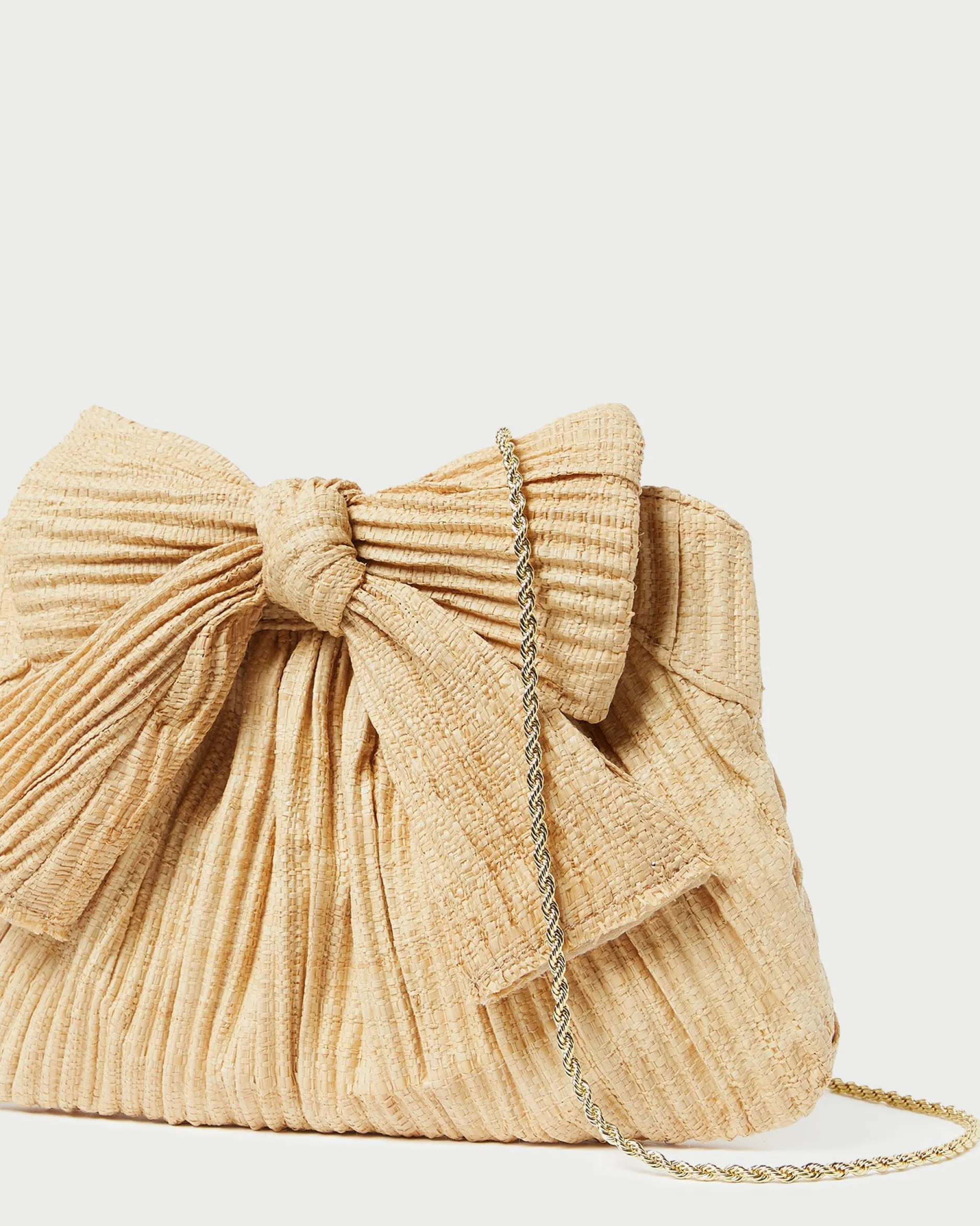 Loeffler Randall Rayne White Lace Bow Clutch