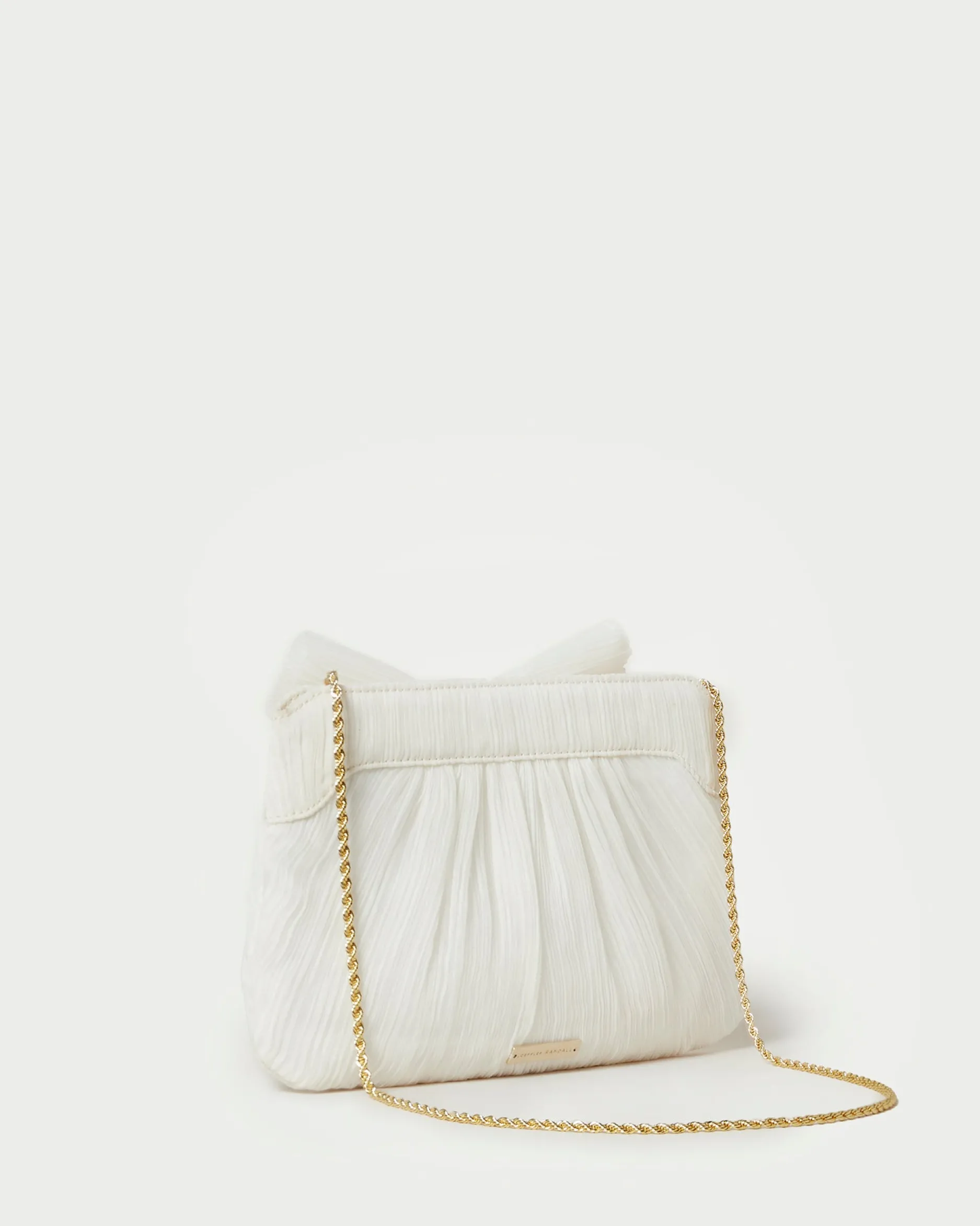 Loeffler Randall Rayne Pleated Bow Clutch