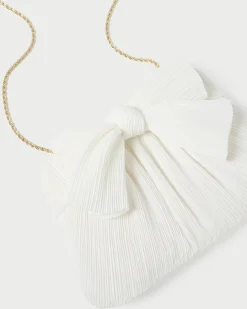 Loeffler Randall Rayne Pleated Bow Clutch