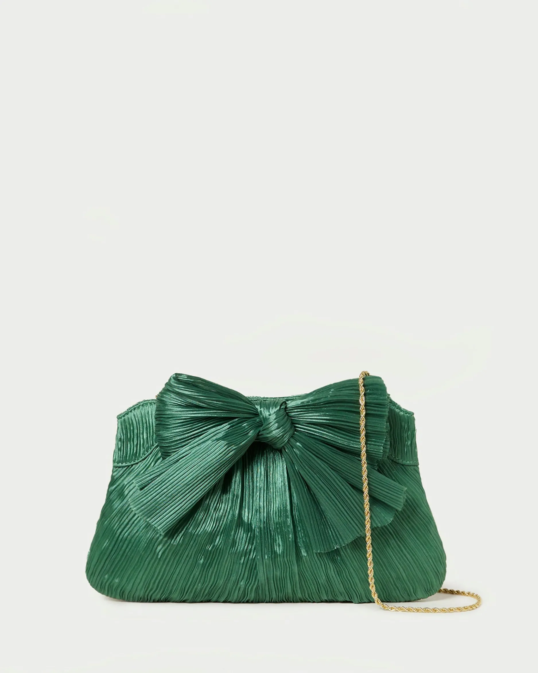 Loeffler Randall Rayne Pleated Bow Clutch