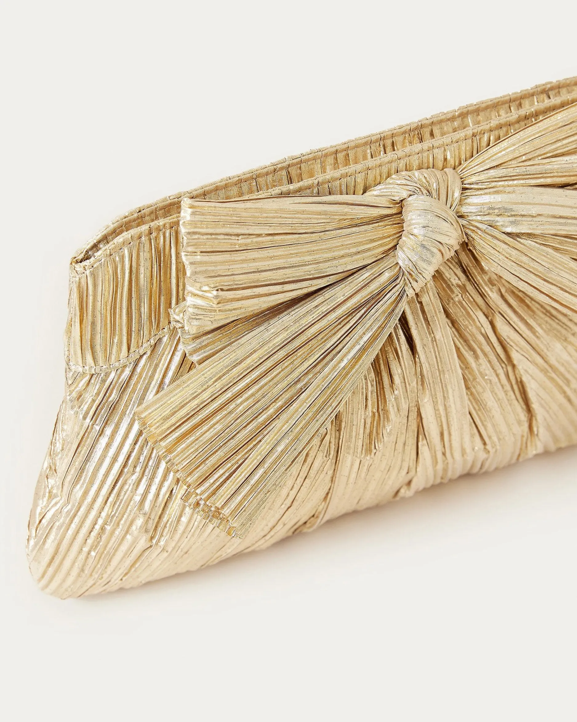 Loeffler Randall Rayne Pleated Bow Clutch