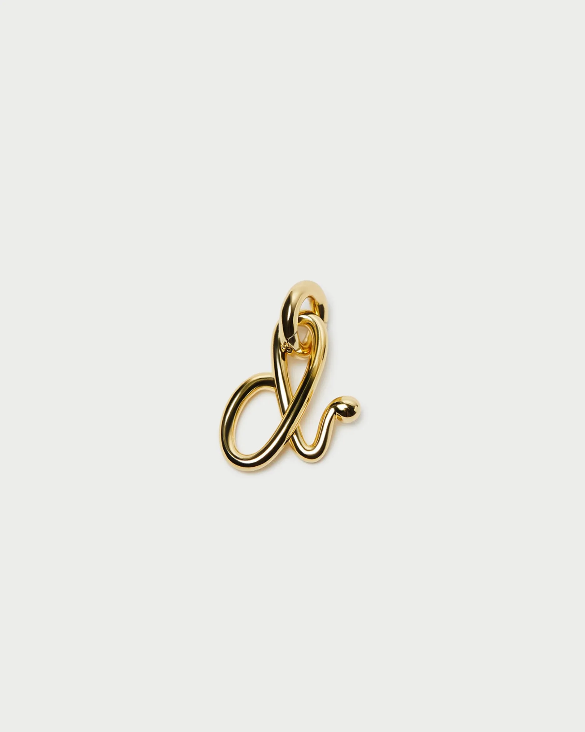 Loeffler Randall Small Gold Letter "V" Charm