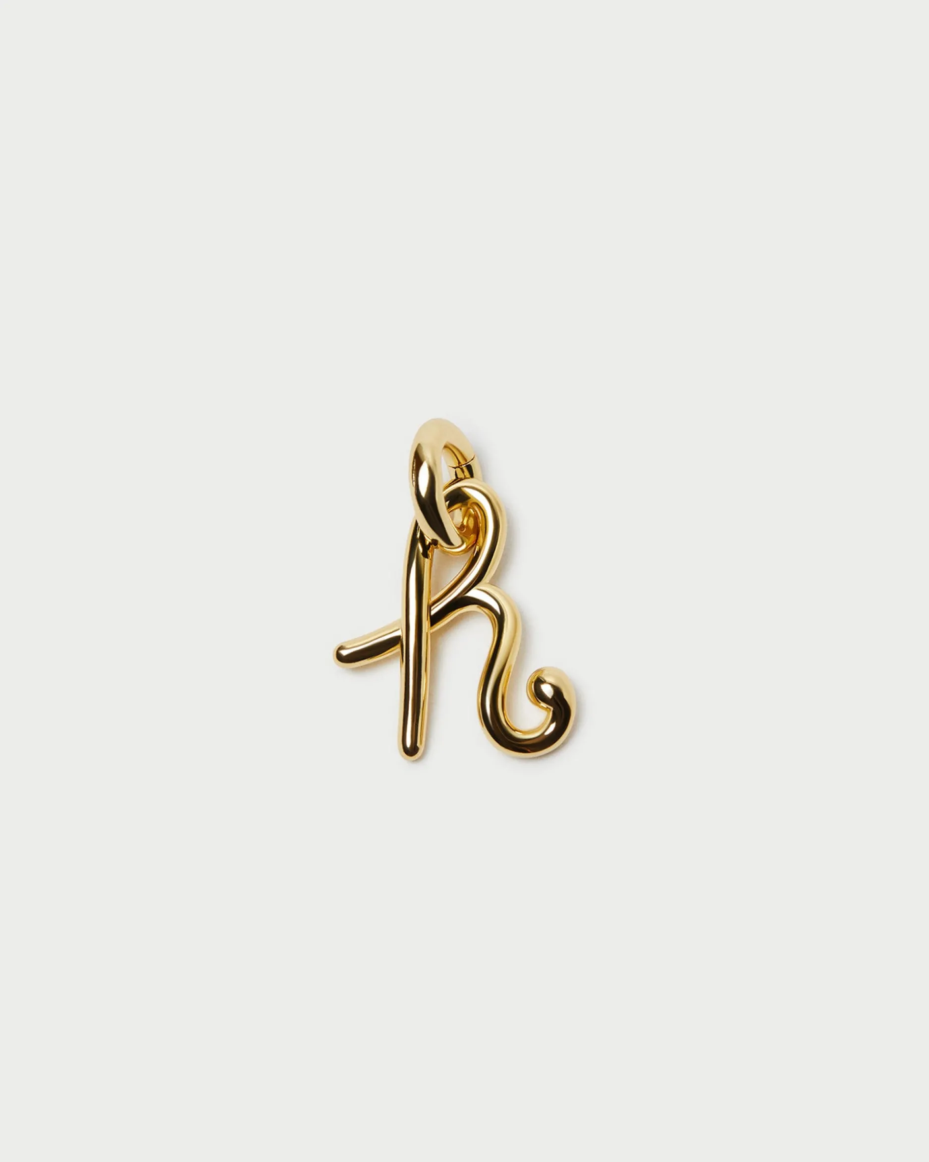 Loeffler Randall Small Gold Letter "V" Charm