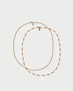 Loeffler Randall Soo Amber/Cream Necklace Set